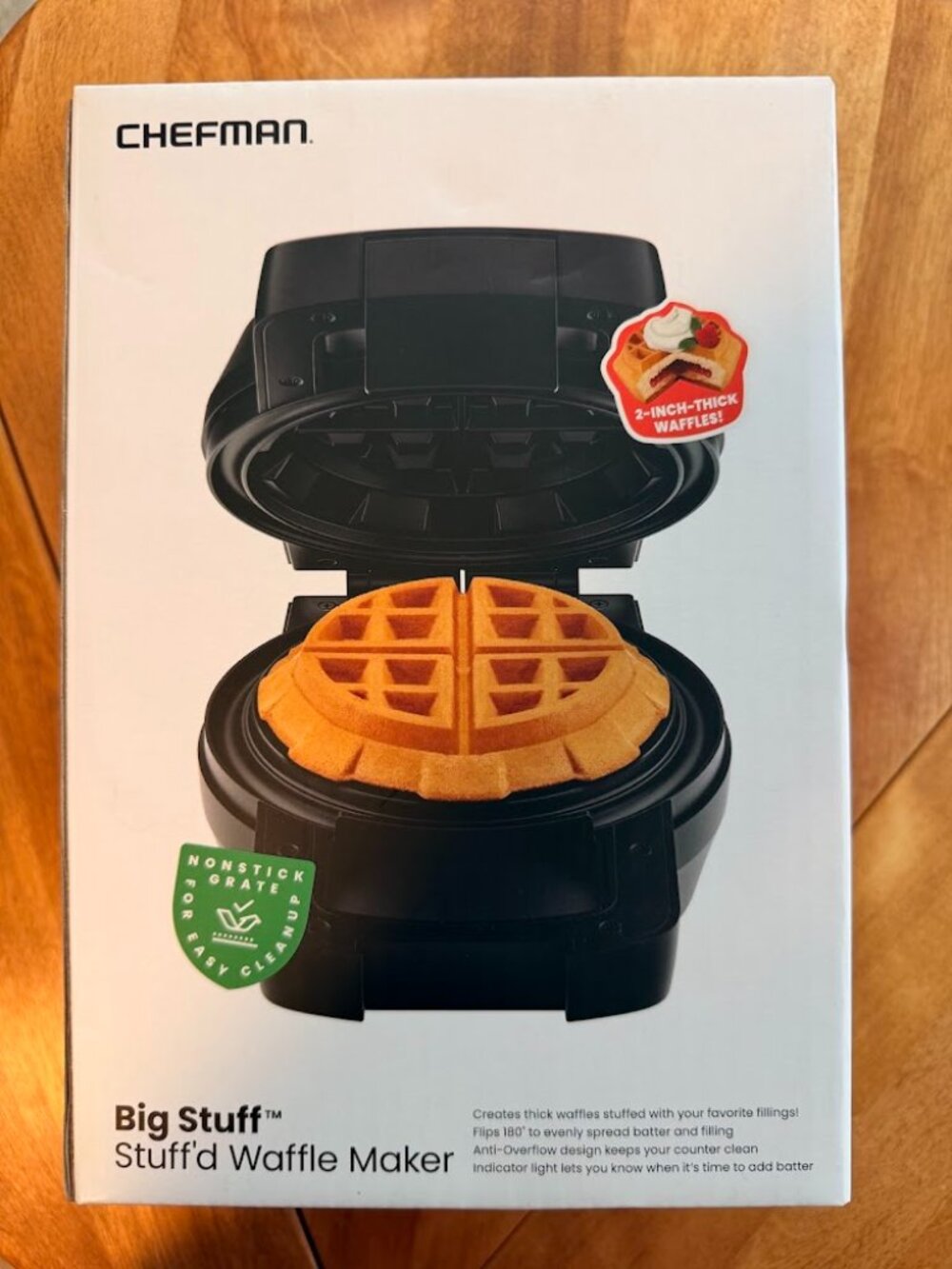 Chefman Big Stuff Stuff’d Waffle Maker New in Box